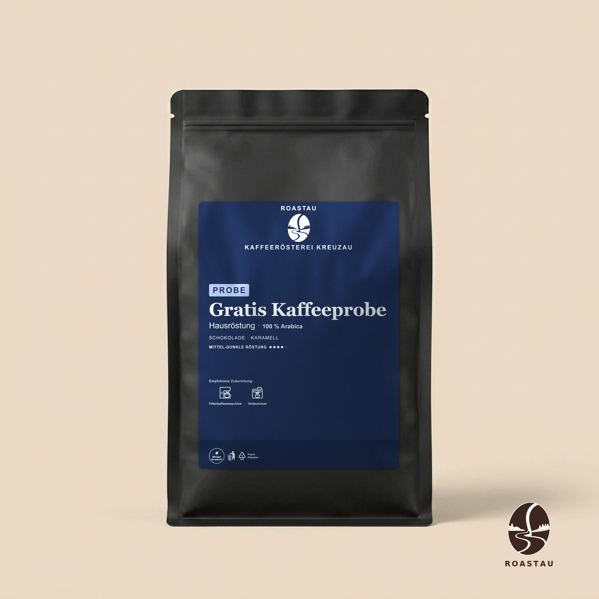 Gratis koffieproefpakket — 100 g – chocolade, karamel | Roastau